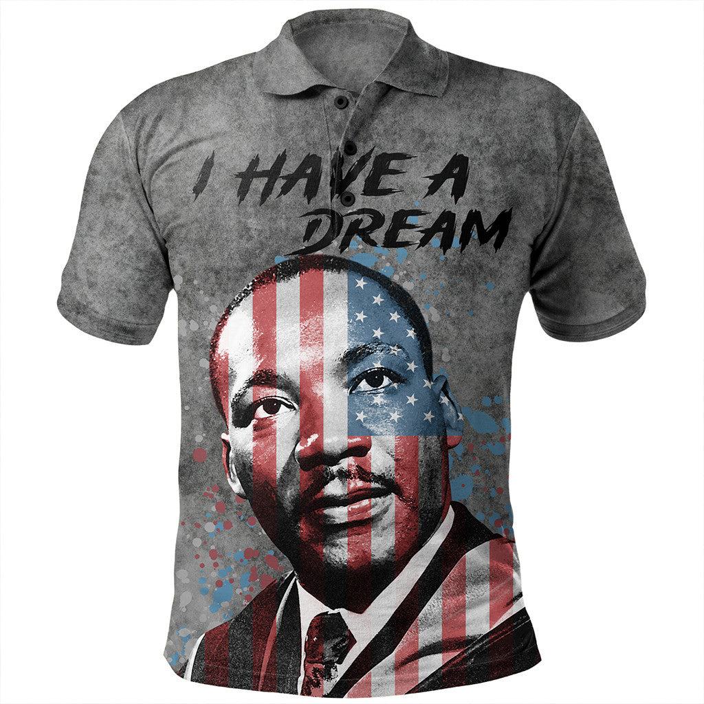 Martin Luther King I Have A Dream History Polo Shirt