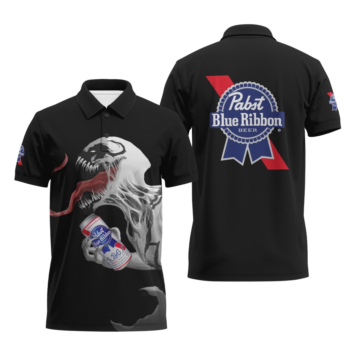 Pabst Blue Ribbon Is Anti-Venom Drink Polo Shirt