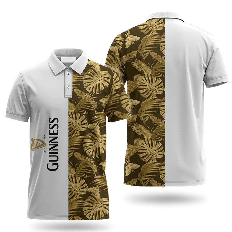 Guinness Swiss Cheese Leaf Polo Shirt