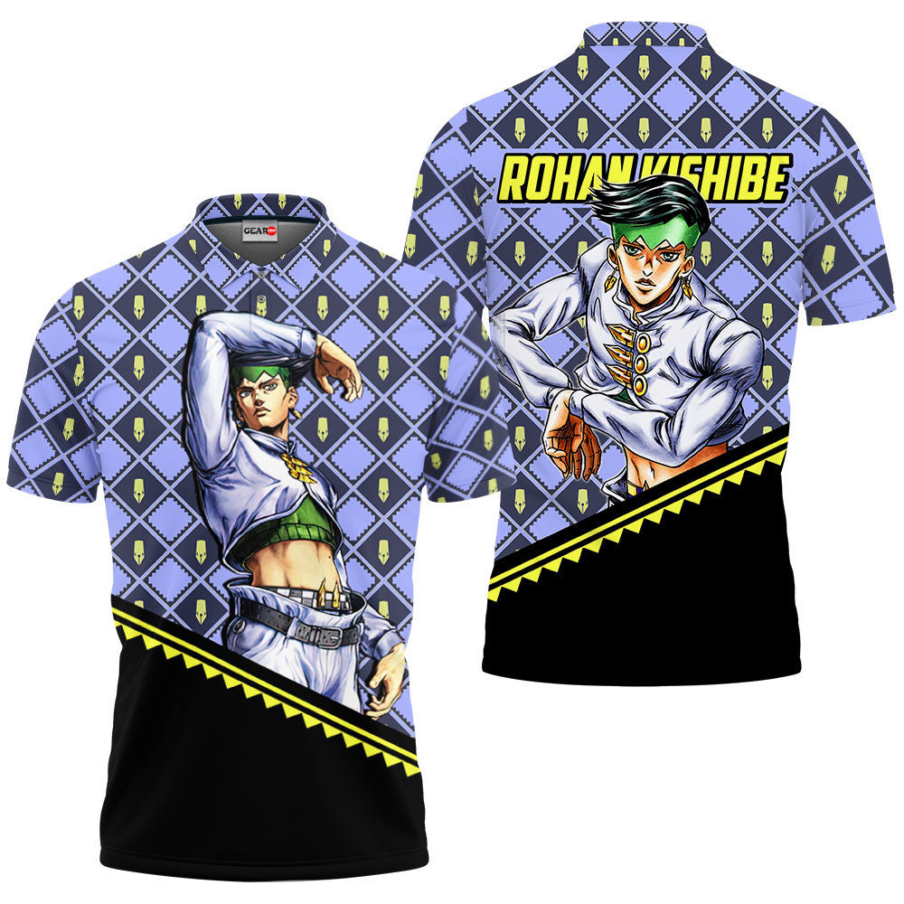 Rohan Kishibe Polo Shirt JJBA Anime