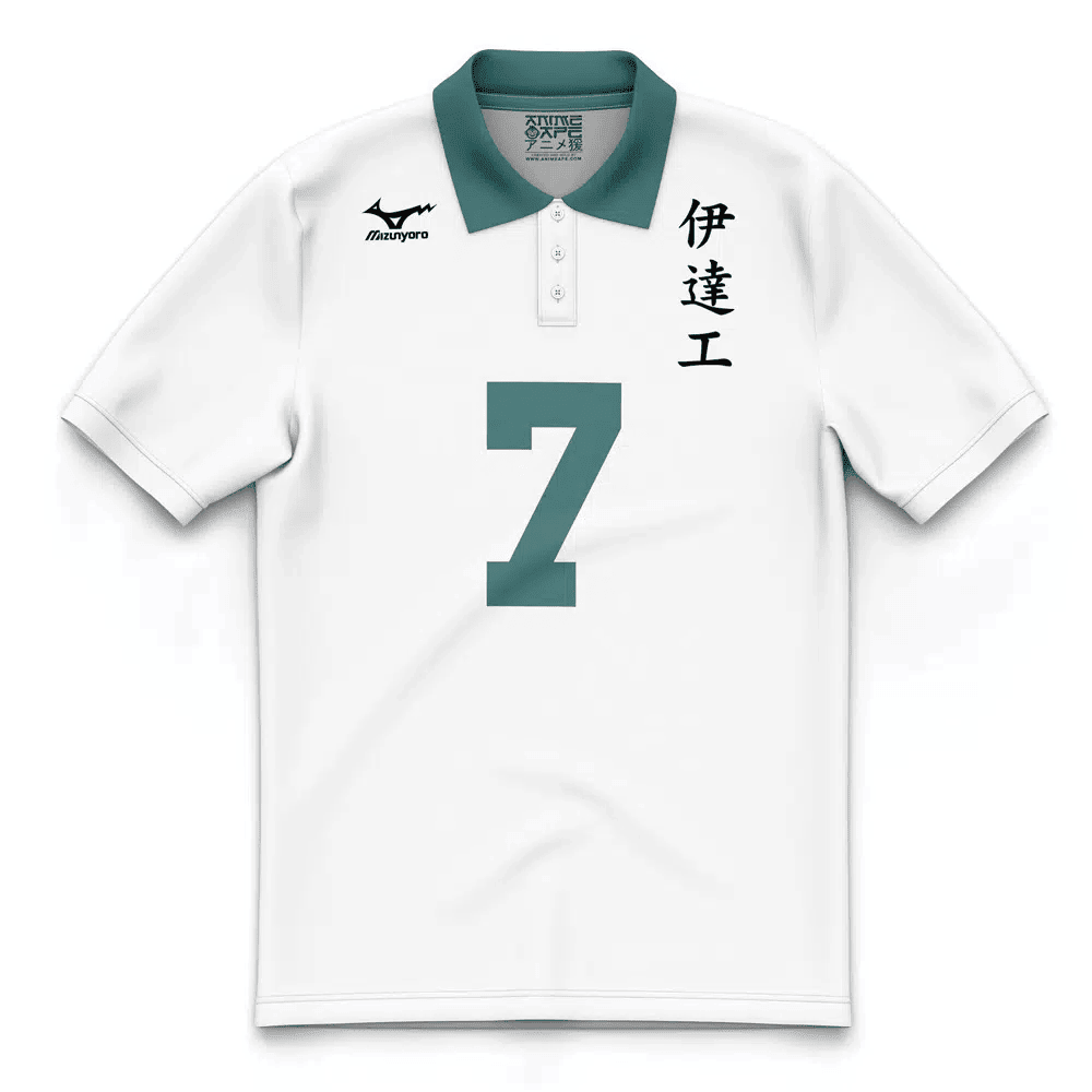 Date Tech High Aone #7 Haikyuu Polo Shirt