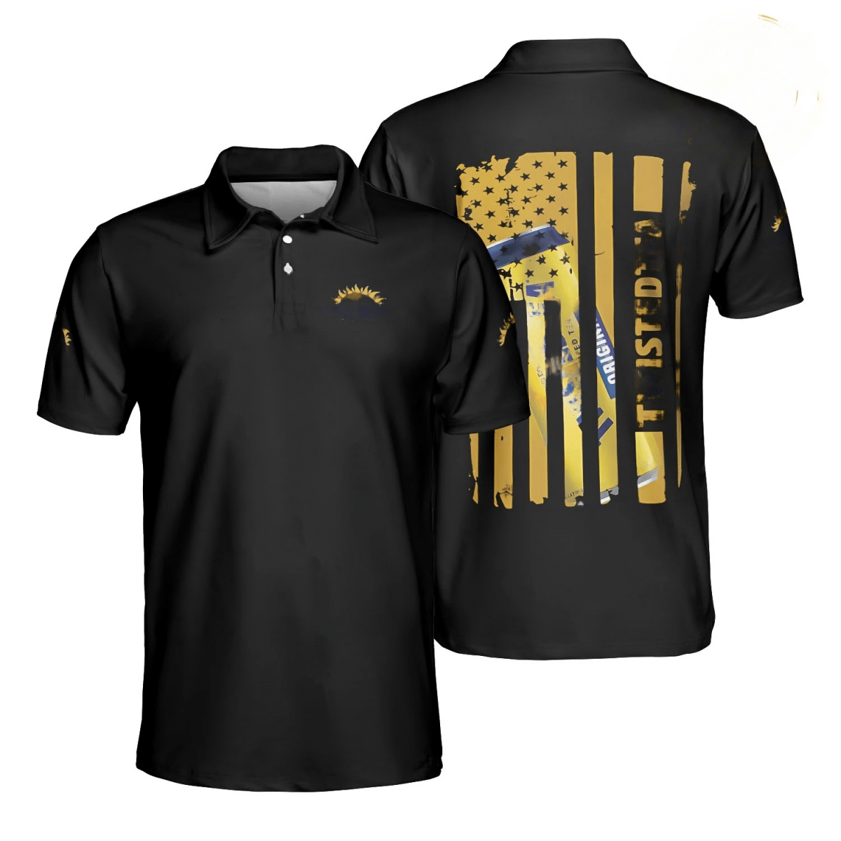 Twisted Tea American Flag Polo Shirt