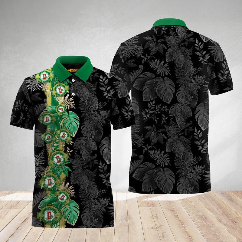 Dixie Beer Tropical Alocasia Polo Shirt
