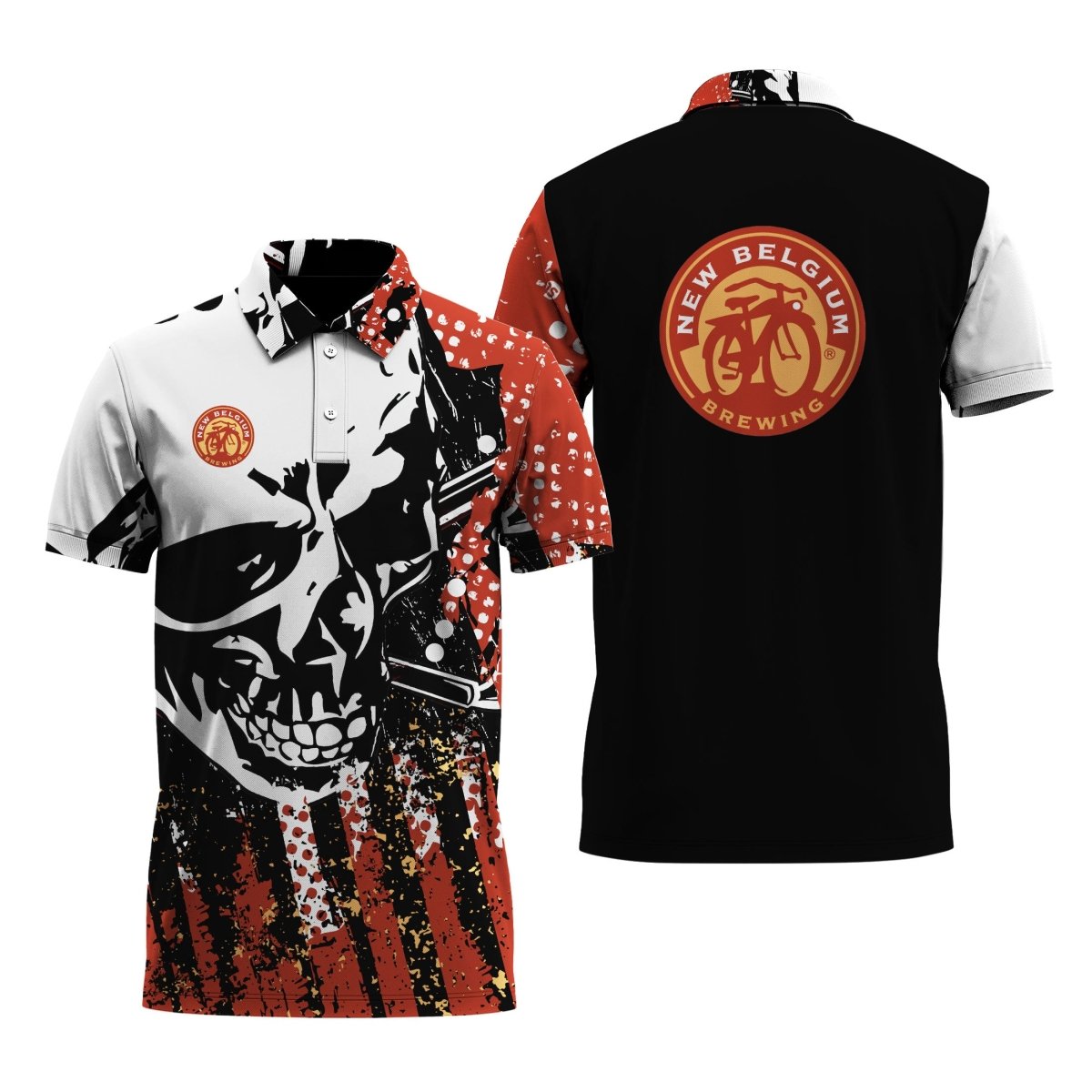 New Belgium Skull Legend Polo Shirt