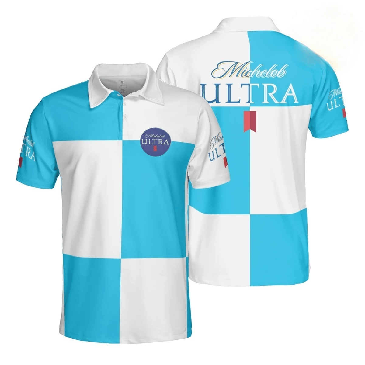 Michelob Ultra Color Block Polo Shirt