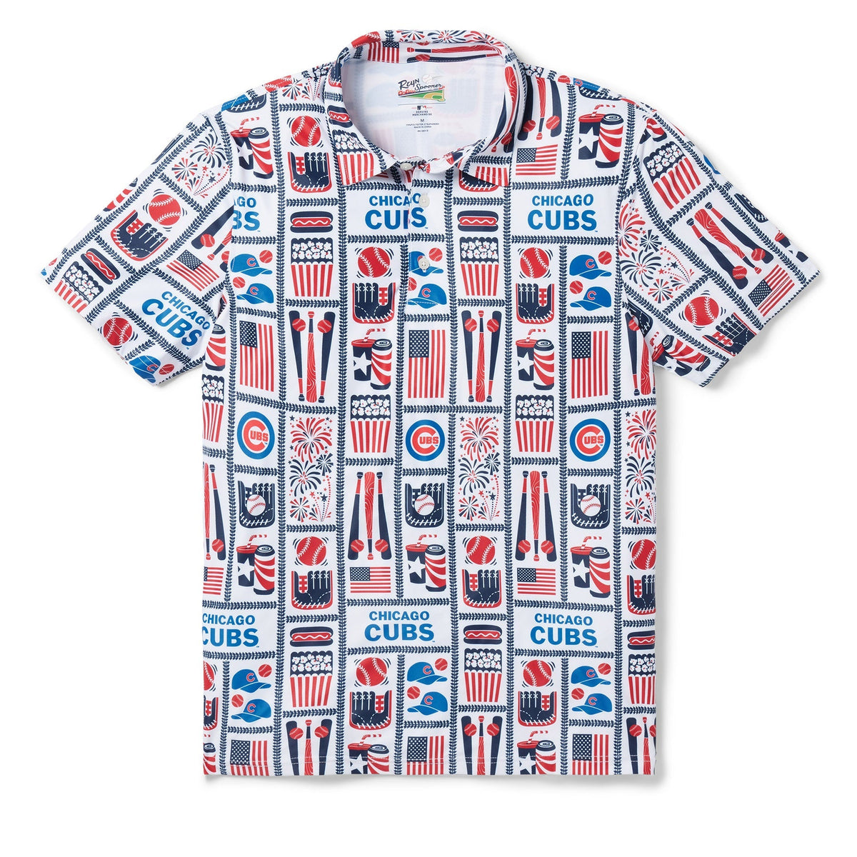 CHICAGO CUBS AMERICANA PERFORMANCE POLO