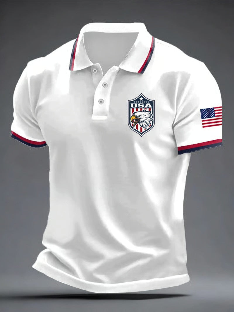 USA Eagle Shield Polo Shirt FIFA World Cup 2026 Fan Gear Mens Polo Shirts Best Gift Ideas